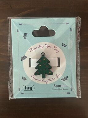 New Lug Sparkle Christmas Tree Bag Charm